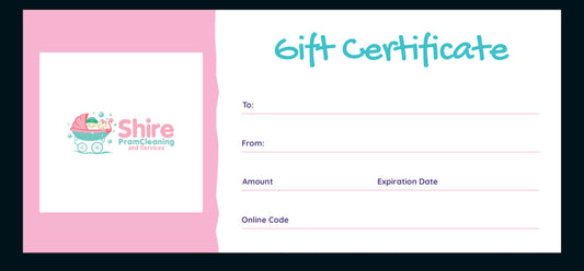 Shire Pram Cleaning Gift Card